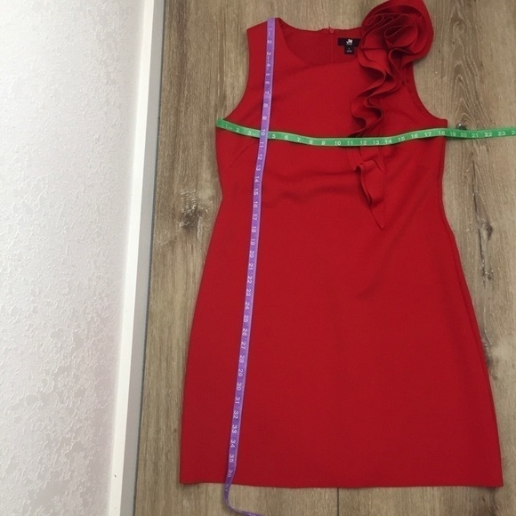 Jason Wu Red Ruffle Sleeveless Dress - Picture 4 of 13